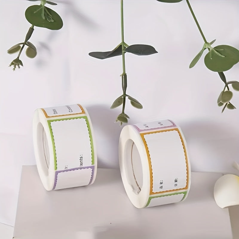 250 Adhesive Stickers Roll - 5 6 Labels For Food Date