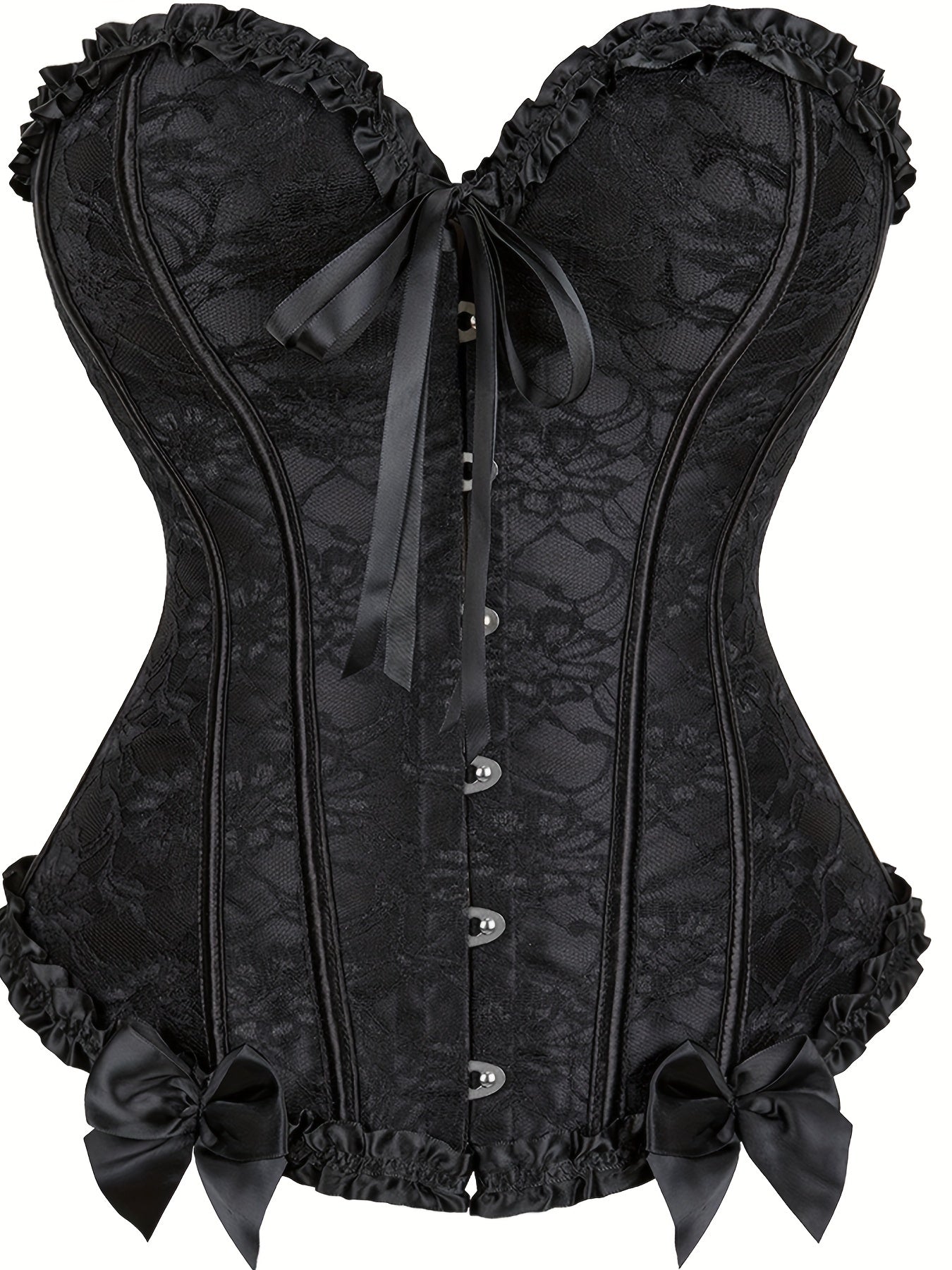 Strapless Corset Bustier Lace Up Body Shaper Women's Lingerie