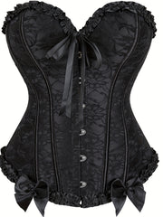 Strapless Corset Bustier Lace Up Body Shaper Women's Lingerie