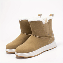 Women's Solid Platform Snow Boots Casual Plush Warm Shoes