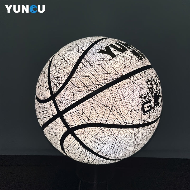 Luminous Holographic Basketball for Nighttime Entertainment & Christmas