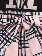 Baby Girl Plaid Pants Set Sleeveless M Vest Dress