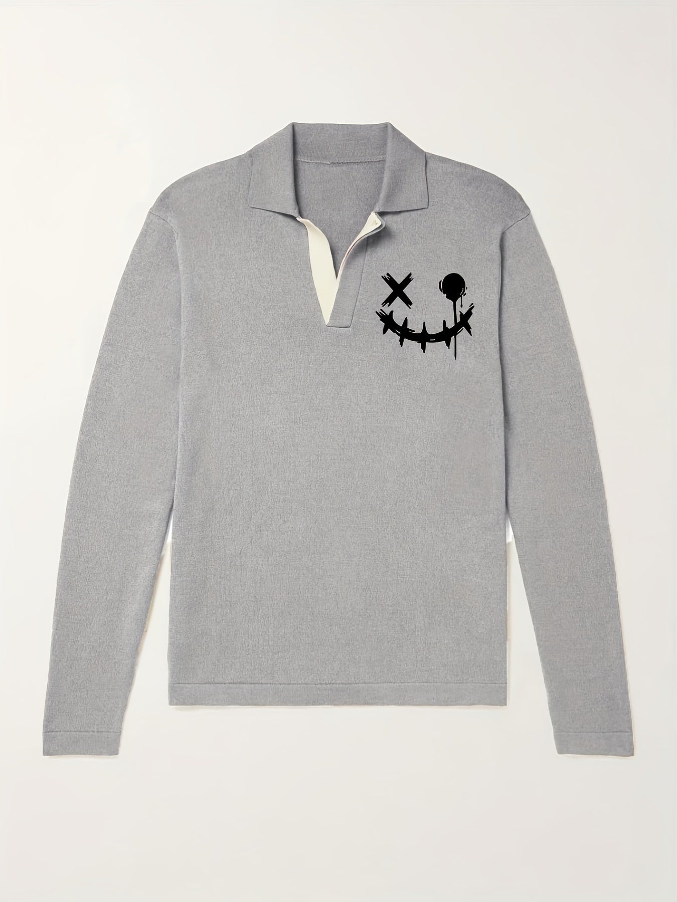 Men's Casual V Neck Pullover Sweater For Winter