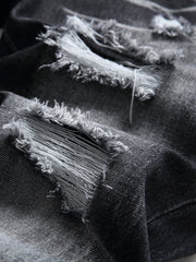 Men's Straight Leg Ripped Versatile Jeans