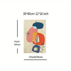 Colorful Abstract Shapes Wall Decor 8x10 12x16 16x24