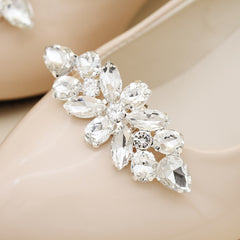 DIY Crystal Rhinestone Shoe Clips Wedding Party Shoe Decoration