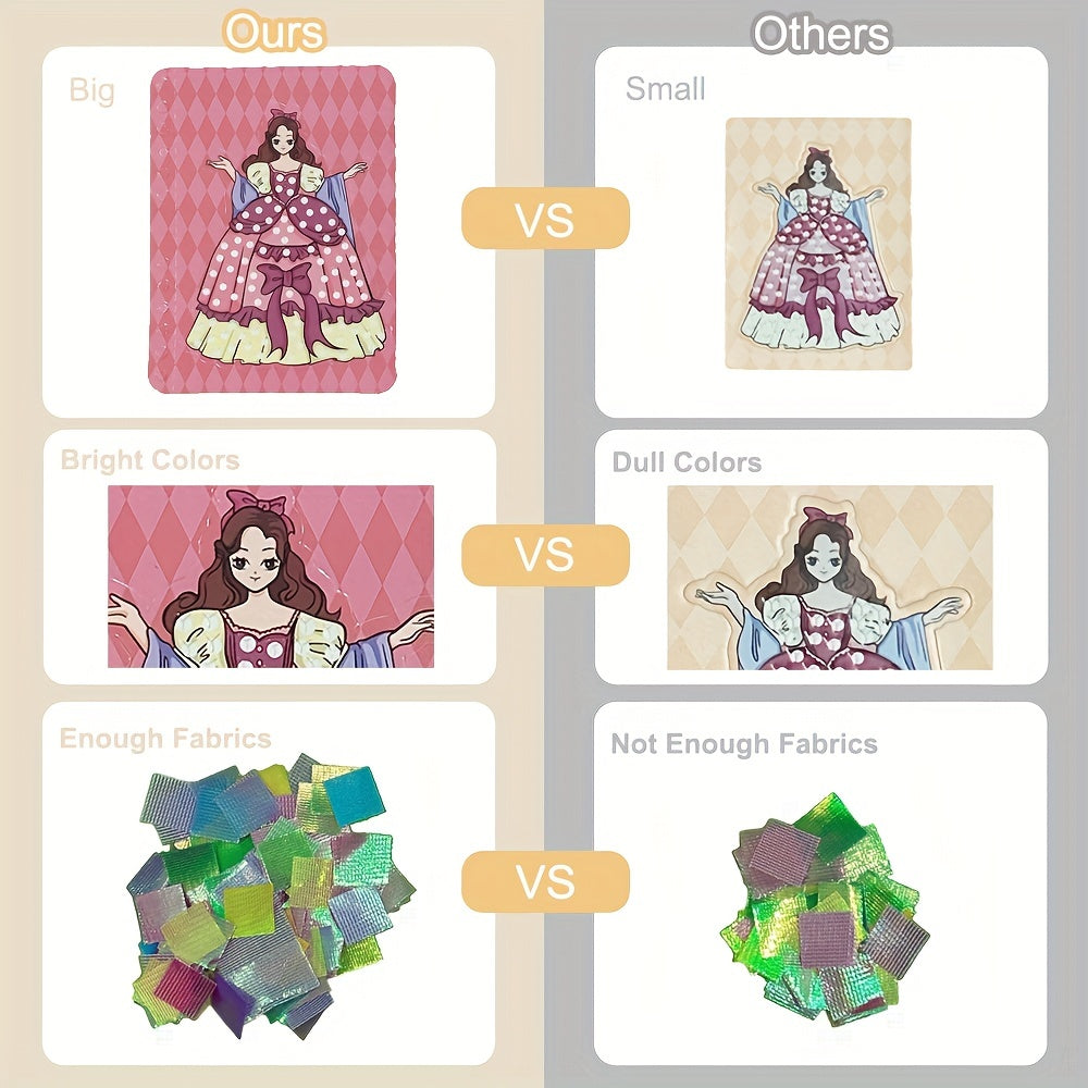 Princess Fairy Poking Painting Kit Dress Up Paintings Activity Book