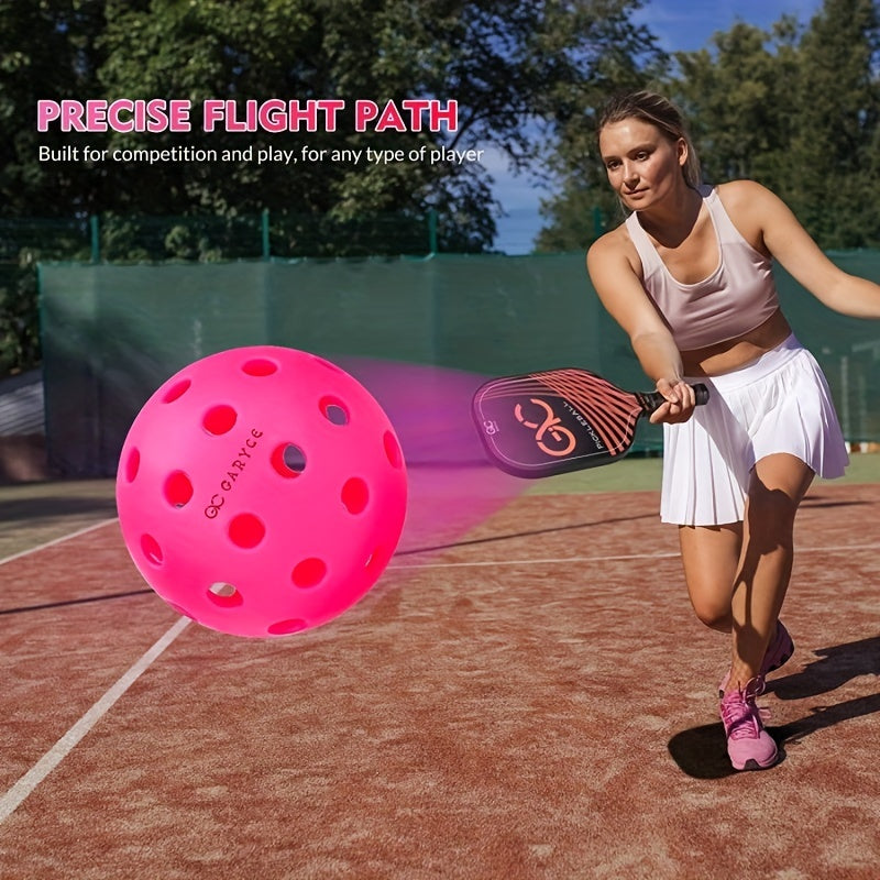6pcs 40 Hole Pickleball Set with Mesh Bag
