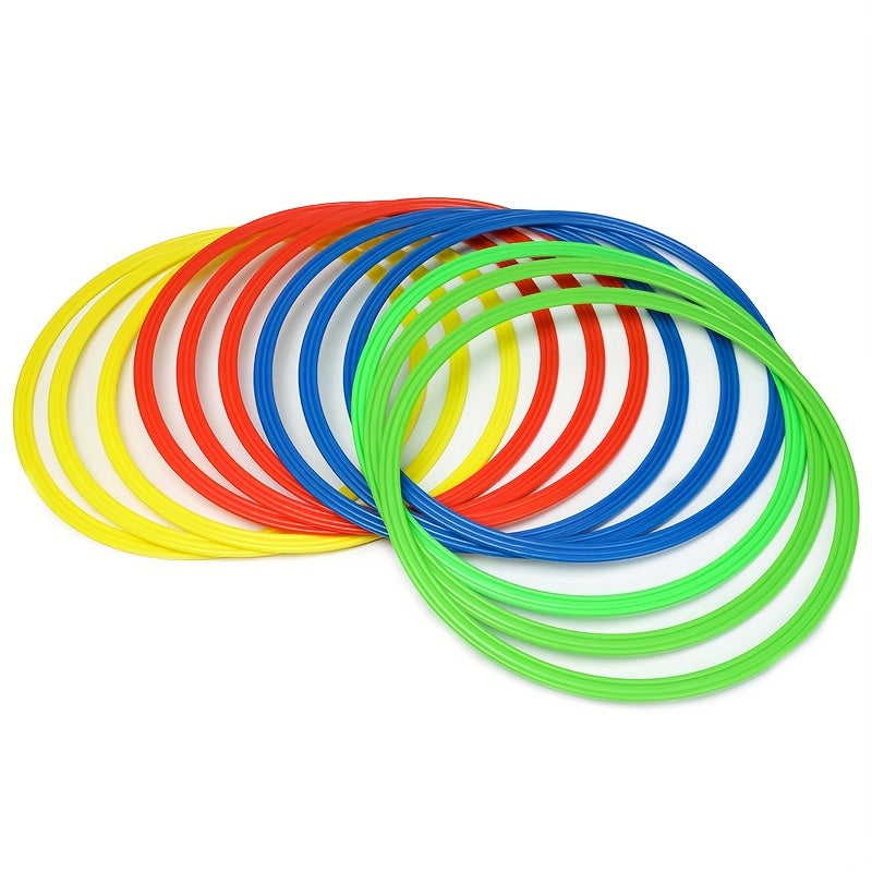 12pcs Colorful Toss Rings for Agility Practice Indoor/Outdoor Play