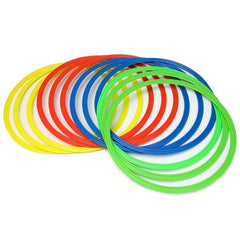 12pcs Colorful Toss Rings for Agility Practice Indoor/Outdoor Play