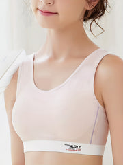 Letter Print Wireless Bra