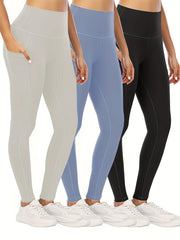 Solid Yoga Pants Running Workout Fitness Sports Tight Pants