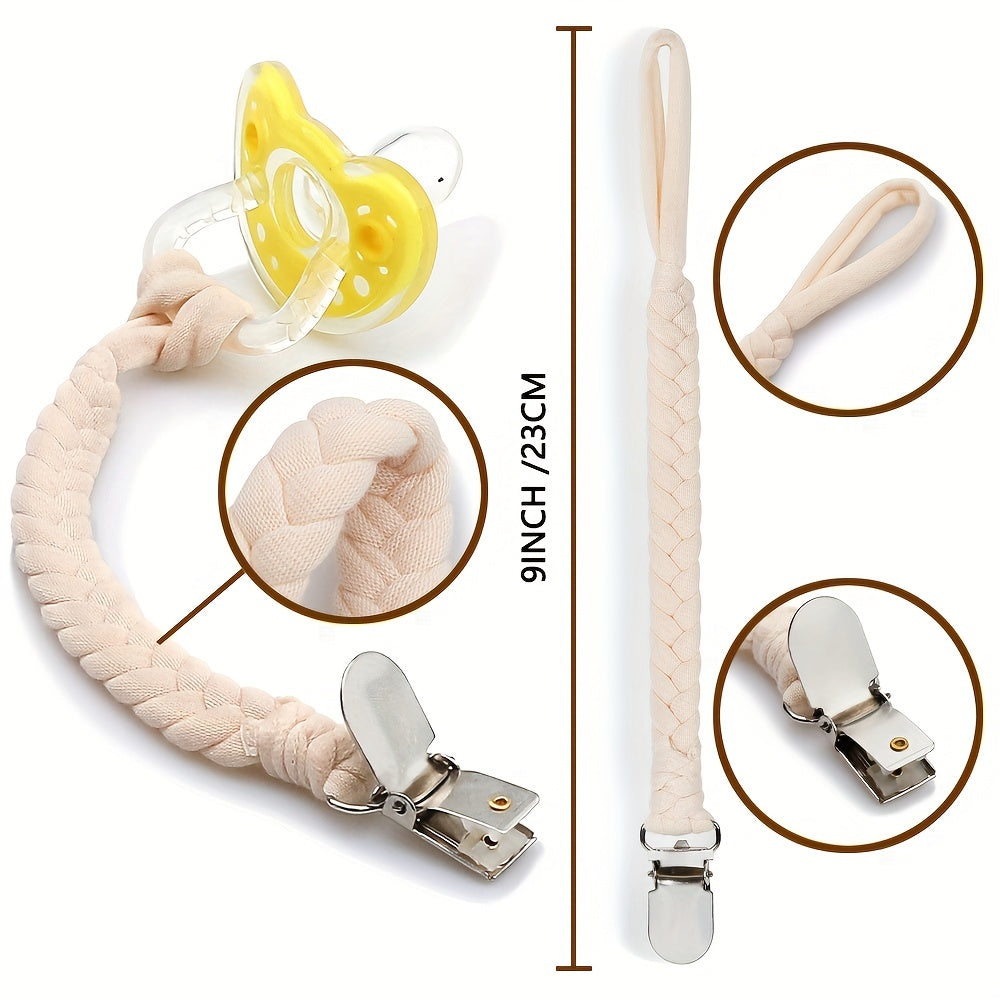4pcs Pacifier Clips Baby Holder Leash Baby Teething Toy