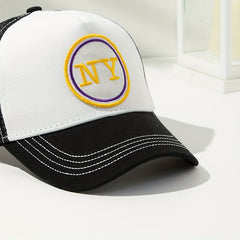 Embroidery Mesh Trucker Hat Baseball Cap Adjustable Sunscreen Dad Hats
