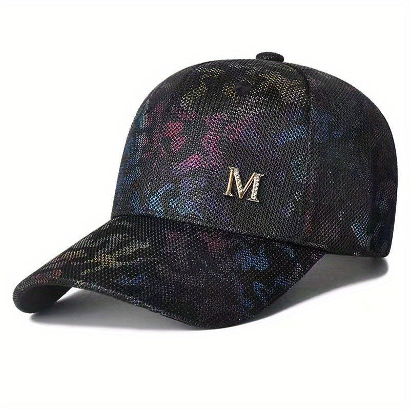 M Decor Lace Baseball Cap Mesh Embroidery Dad Hats Sun Hat