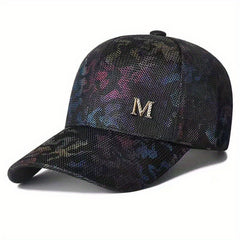 M Decor Lace Baseball Cap Mesh Embroidery Dad Hats Sun Hat