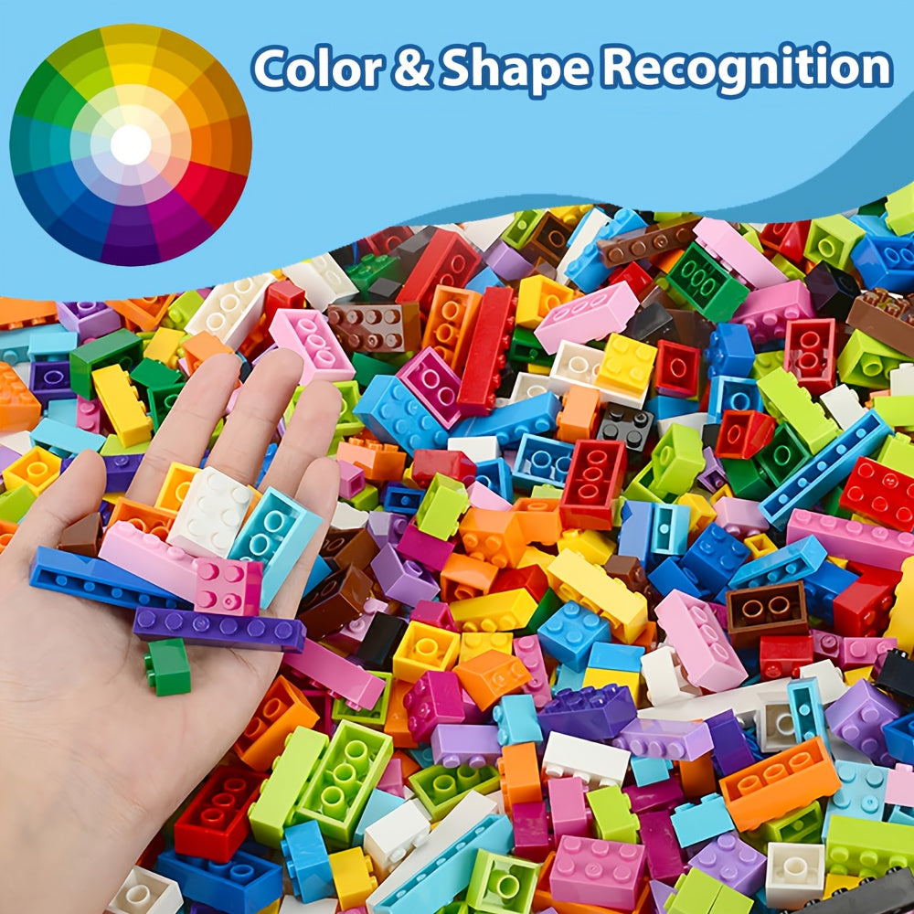 1000pcs Small Building Blocks Bagged Set ABS Material