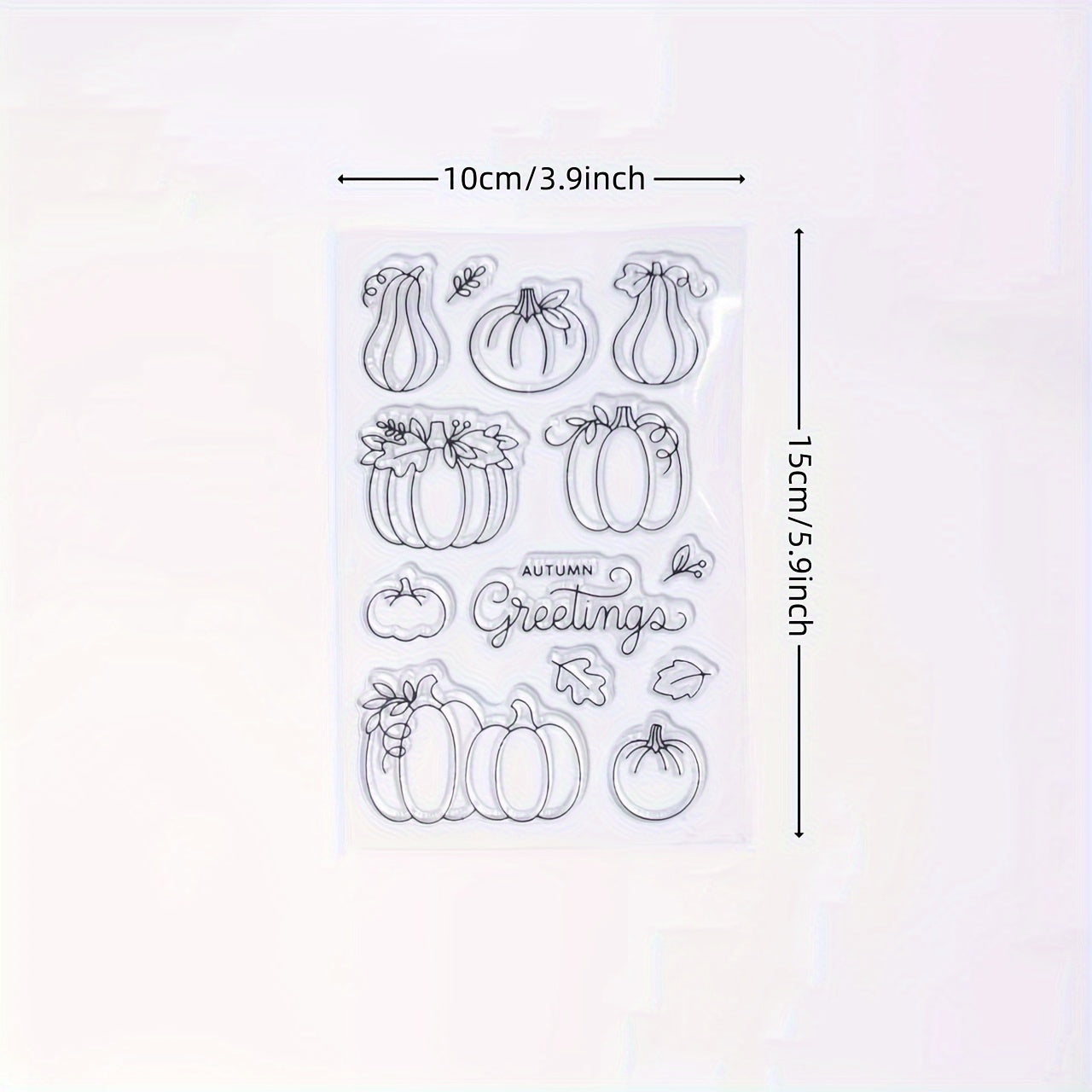 Pumpkin Clear Stamp for Holiday Card Making Decoration DIY Scrapbooking