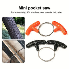 Portable Steel Wire Saw for Camping and Emergencies Lightweight Survival Tool