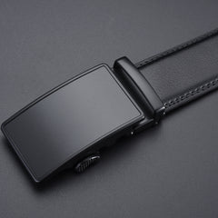 Men's Leather Business Belt Automatic Buckle Top Layer Belt