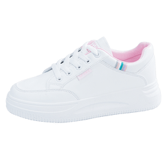 Women's Platform Skate Shoes Height Increasing Lace Up Non Slip Sneakers