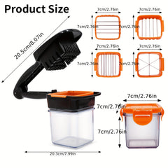Mini Vegetable Chopper Fruit Dicer with Container