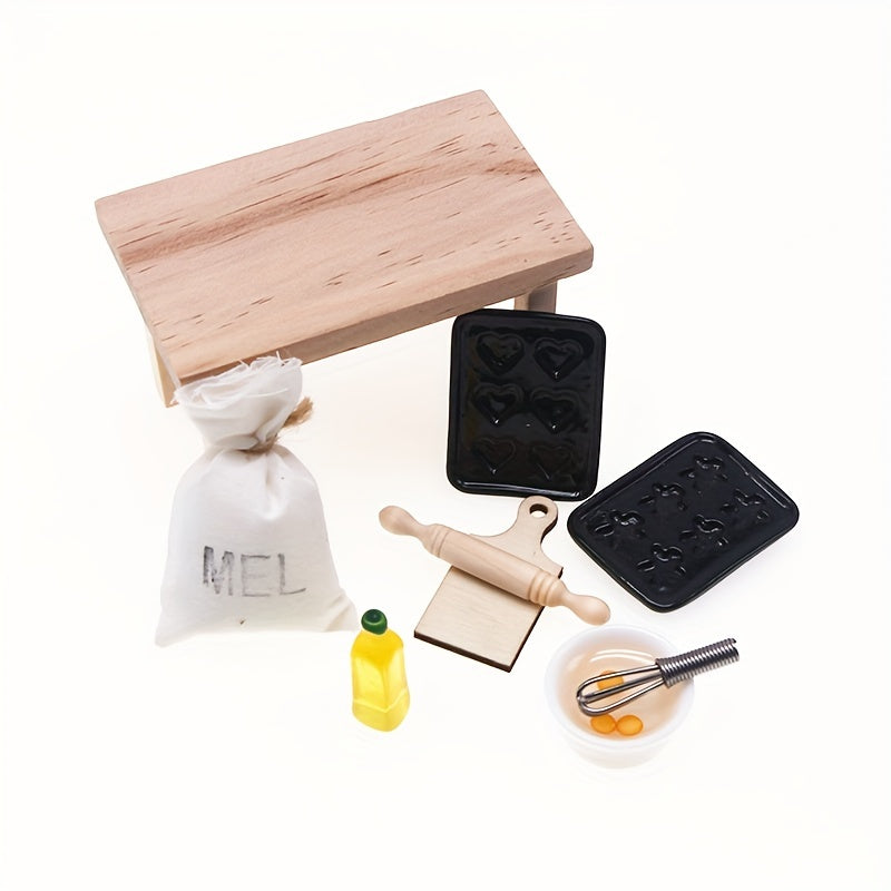 Dollhouse Kitchen Baking Props Model for DIY Scene Decoration