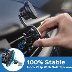 Magnetic Car Phone Holder Clip Mount Strong Magnetic Vent
