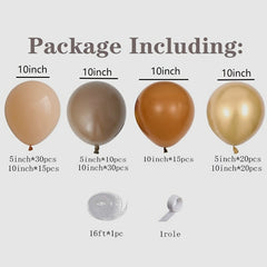 Coffee Balloon Ring Set for Party & Wedding Arch Kit