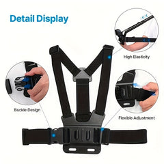 6-in-1 Action Camera Accessory Kit Lightweight & Practical Essential Sports Phot