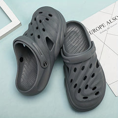 Men's Lightweight Comfy Clogs Hollow Out Non Slip Garden Shoes