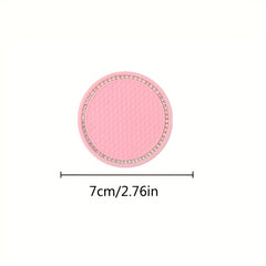 2pcs Anti Slip Silicone Cup Holder Pad Heat Insulation Interior Protection