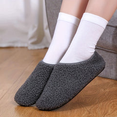 Women's Soft Slip-on Non-slip Walking Shoes Outdoor Flat Warm Shoes