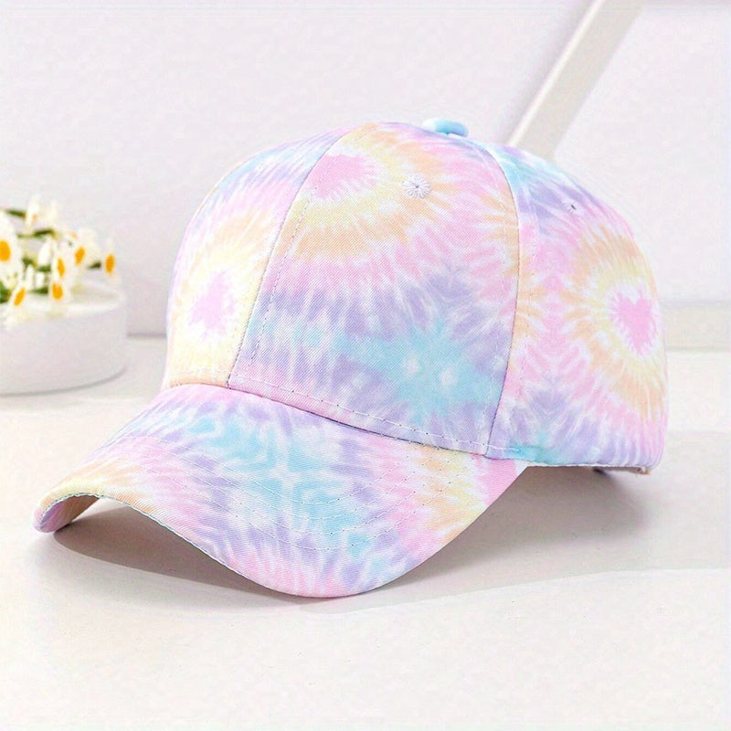 Colorful Sun Protection Baseball Cap For Girls Kids