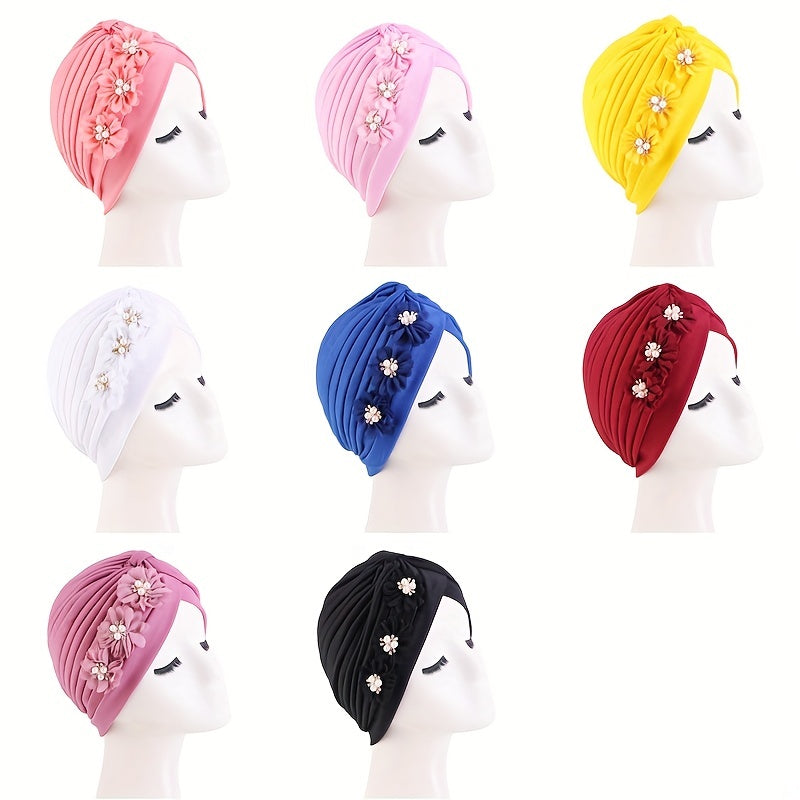 Pleated Turban Cap Chemo Hats for Women
