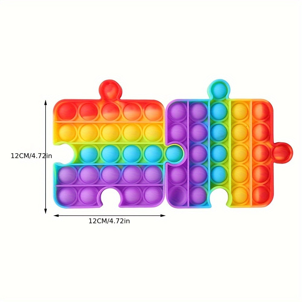 Rainbow Push Bubble Sensory Toy - Anti Stress Game