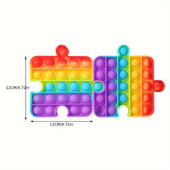 Rainbow Push Bubble Sensory Toy - Anti Stress Game