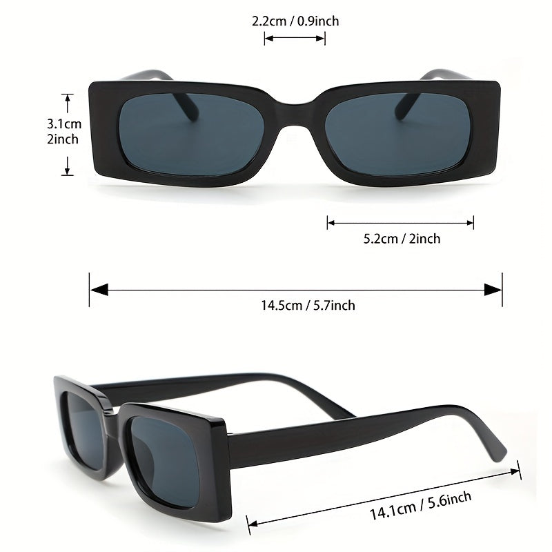 2 Pairs Men's Classic Sunglasses with Case