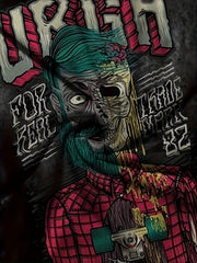 Zombie Pattern Print Men's Short Sleeve T-shirt Graphic Tee