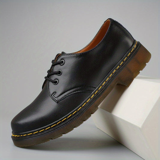 Men's Derby Shoes Lace up Front Business Formal Tie Optional
