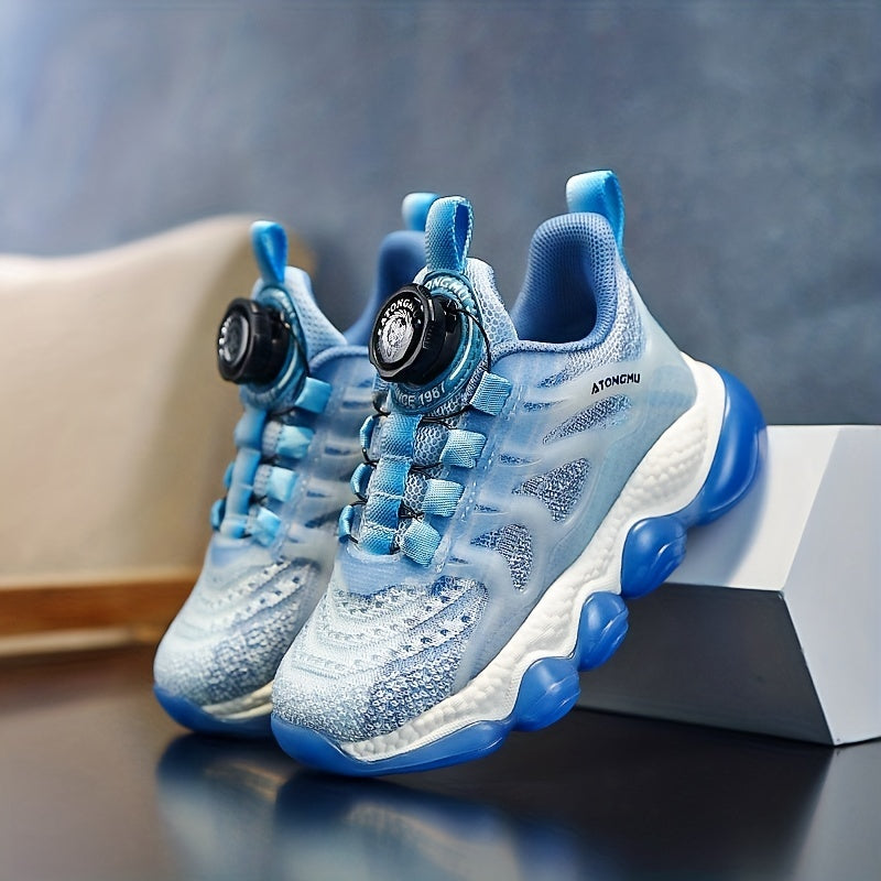 Luminous Gradient Kids Sneakers Breathable Mesh Non Slip