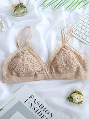 Floral Lace Wireless Bra Comfy & Sexy Lingerie