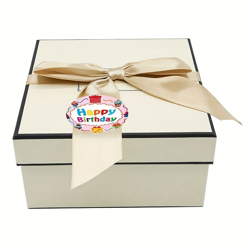 500pcs Happy Birthday Adhesive Sticker Office Stationery Decoration