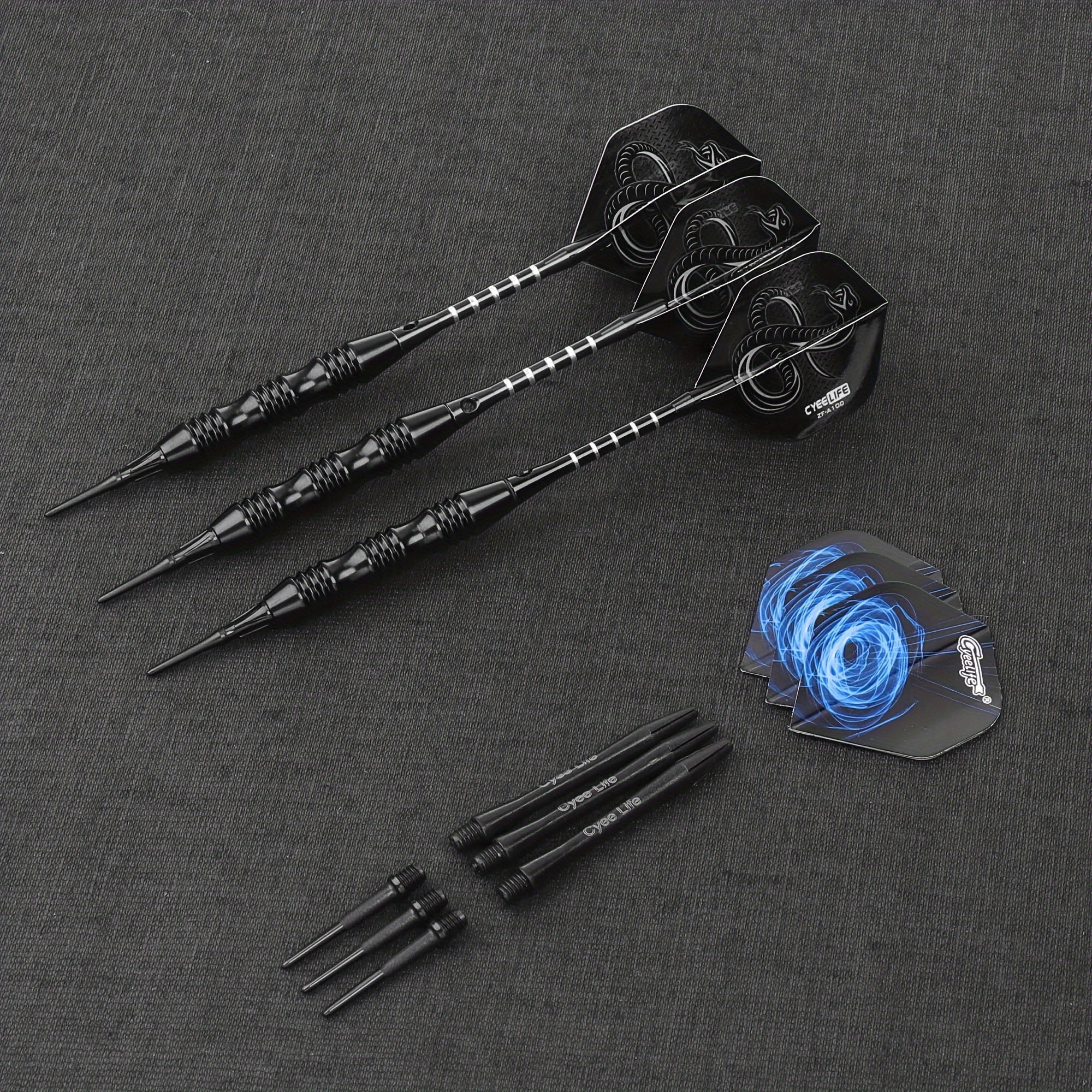 CyeeLife Soft Tip Darts 3pcs Aluminum Shaft Indoor Outdoor Games