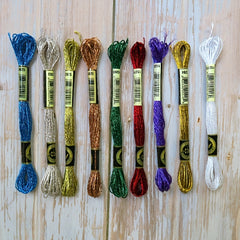 DIY Cross Stitch Golden Silvery Wire Metal 8M 12 Strands