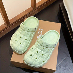 Women's Solid Clogs Casual Hollow Out Lightweight Garden Shoes