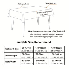 1pc Chaste Tablecloth for Weddings Banquets Restaurants Kitchens