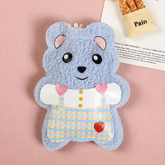 Cartoon Teddy Velvet Hot Water Bag Hand Warmer Hot Compress Water Bag 350ml
