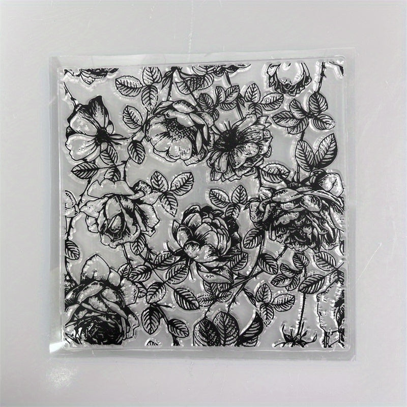 Flower Background Plate Stamps Stencils DIY Scrapbook Decorative Craft Embossing