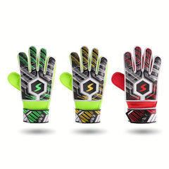 Kids Football Goalkeeper Gloves, Non Slip, Thickened, Training Match